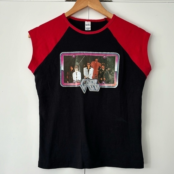 Vintage iron on The Cars baby doll tee size M - Picture 1 of 5